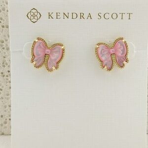 Kendra Scott Haley Bow Gold Stud Earrings